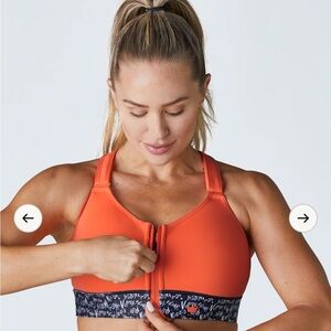 SHEFIT Orange FLEX Sports Bra